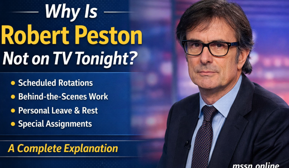 Why is robert peston not on tv tonight