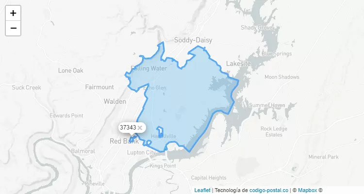 hixson tennessee zip code