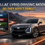 do the driving modes in cadillac lyriq offer different ranges or battery usages?